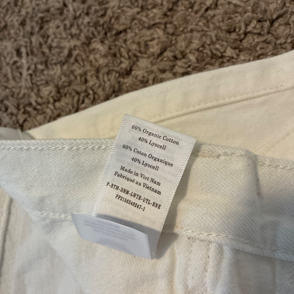 Everlane Cream Wide Leg Jeans - Picture 4 of 7
